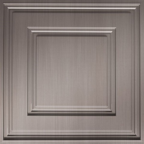 Cubed Ceiling Panels Brushed Nickel