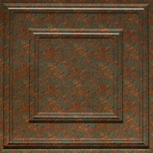 Cubed Ceiling Panels Copper Patina