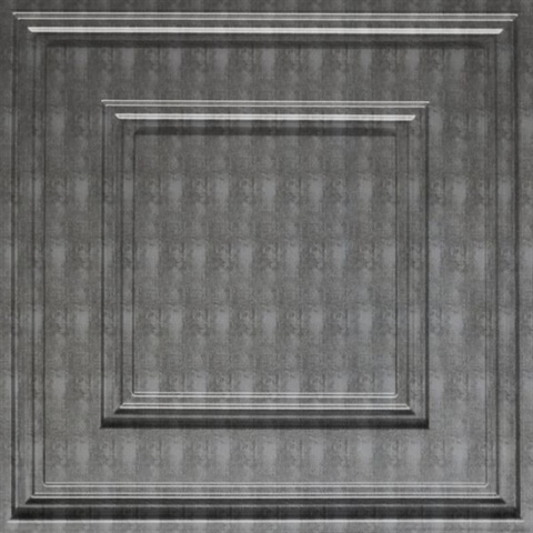 Cubed Ceiling Panels Etched Silver