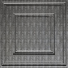 Cubed Ceiling Panels Etched Silver