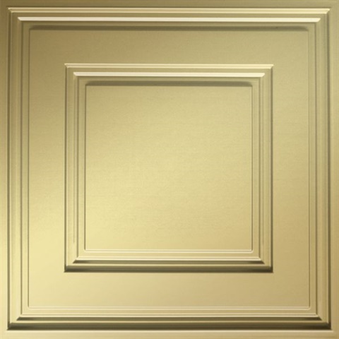 Cubed Ceiling Panels Metallic Gold