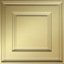 Cubed Ceiling Panels Metallic Gold