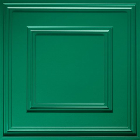 Cubed Ceiling Panels Metallic Green