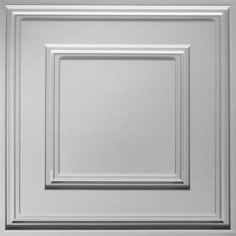 Cubed Ceiling Panels Metallic Silver
