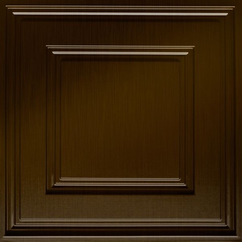 Cubed Ceiling Panels Rubbed Bronze