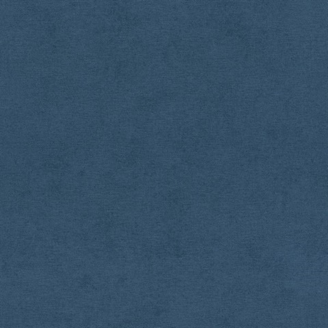Cullen Navy Faux Linen Wallpaper