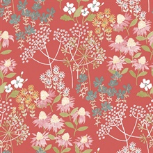 Cultivate Red Springtime Blooms Wallpaper