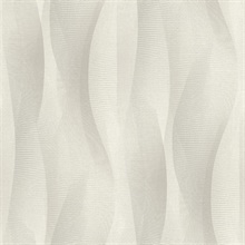 Currin Light Grey Abstract Textured Wave  Wallpaper