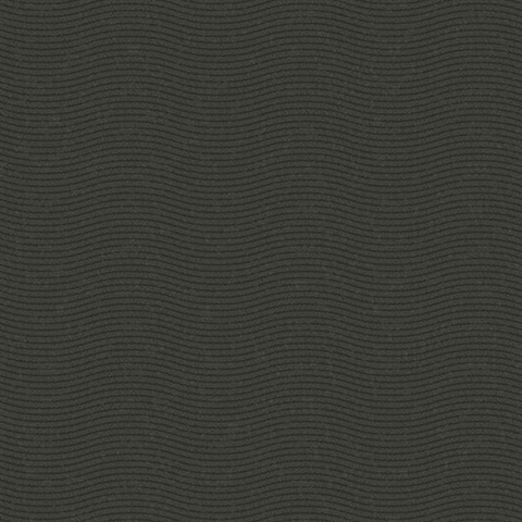 Curves Black Glittering Waves Wallpaper