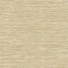 Cyrus Faux Grasscloth Khaki & Metallic Silver Peel and Stick Wallpaper