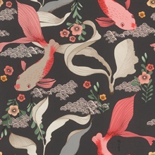 Dai Black Betta Toile Fish Wallpaper