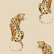 Daisy Bennett Peel and Stick Animal Print Leopard King Pale Oak Wallpa