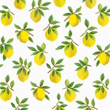 Daisy Bennett Peel and Stick Botanical Lemoncello White Wallpaper