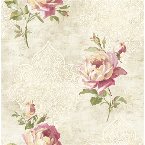 Damask, Floral, Harlequin