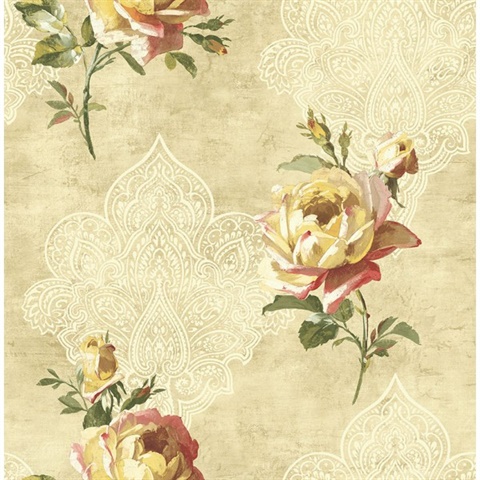 Damask, Floral, Harlequin