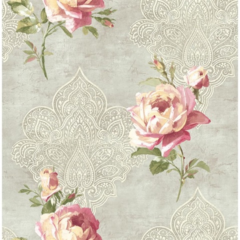 Damask, Floral, Harlequin