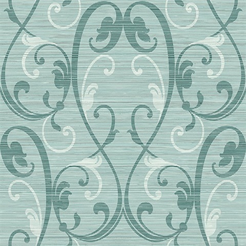 Damask On Grasscloth Mylar
