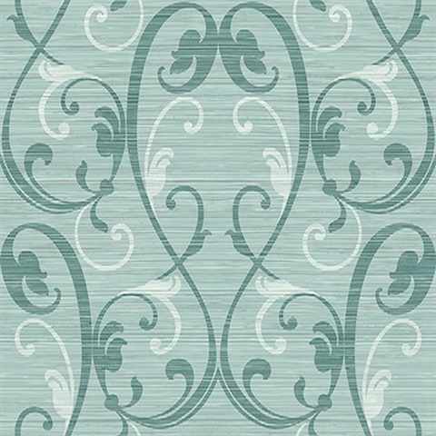 Damask On Grasscloth Mylar