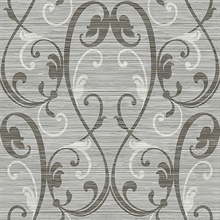 Damask On Grasscloth Mylar