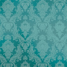 Damsel Victorian Teal Peel and Stick Wallpaper