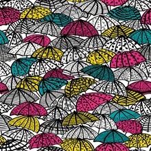 Dara Fuschia Jolly Brollies Umbrella Wallpaper