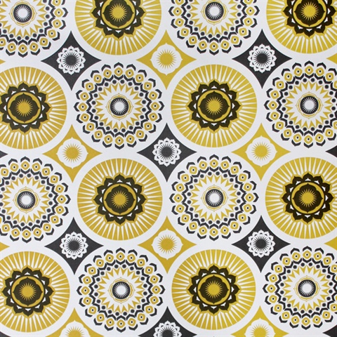 Darjeeling - Mustard colourway wallpaper