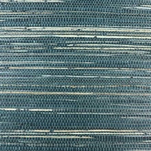 Dark Aquamarine Wallquest BX10026 Grasscloth Metallic Wallpaper