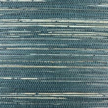 Dark Aquamarine Wallquest BX10026 Grasscloth Metallic Wallpaper