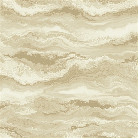 Dark Beige Cloud Waves Wallpaper