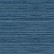 Dark Blue Faux Bamboo Reed Look Grasscloth Wallpaper
