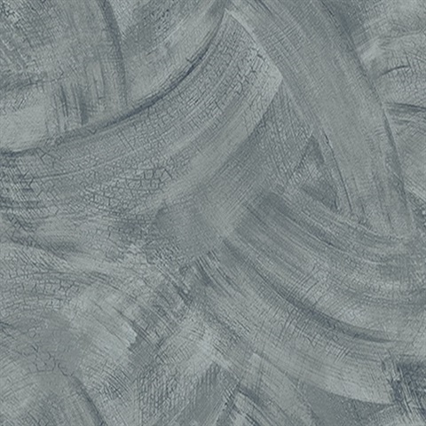 Dark Blue Faux Plaster Swirl Wallpaper