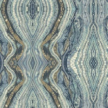 Dark Blue Kaleidoscope Wallpaper