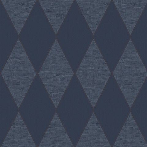Dark Blue Textured Diamond Wallpaper
