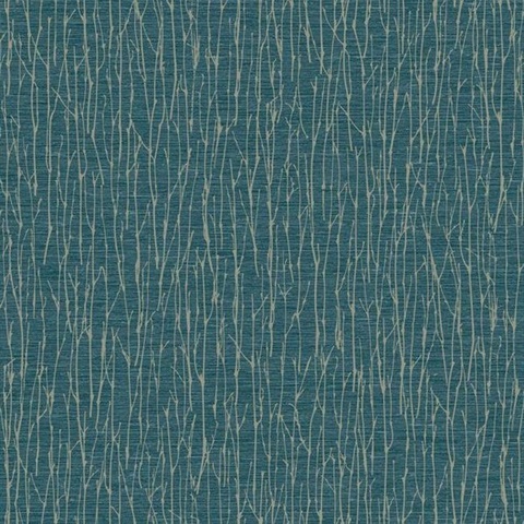 Dark Blue Woodland Tree Twigs Wallpaper