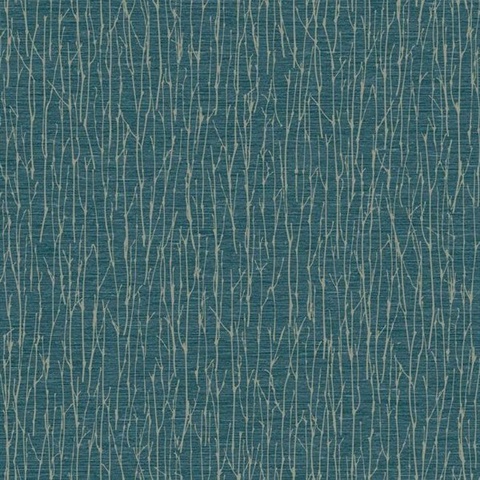 Dark Blue Woodland Tree Twigs Wallpaper