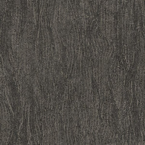 Dark Brown Animal Skin Textured Wallpaper