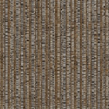Dark Brown & Copper Linen Stripe Wallpaper