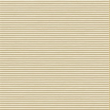 Dark Gold Horizontal Stripe Slats Wallpaper