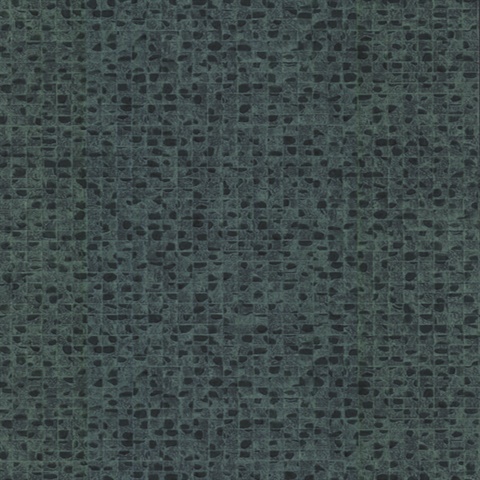 Dark Green Leather Lux High Gloss Textured Wallpaper