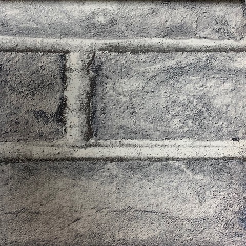 Dark Grey Commercial Brick Wallcovering