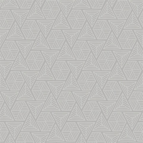 Dark Grey & Grey Triangle Geometric Shapes Wallpaper