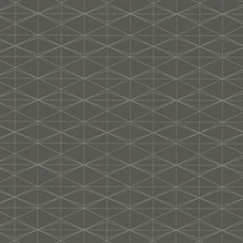 Dark Grey Jet Set Geometric Diamonds Wallpaper