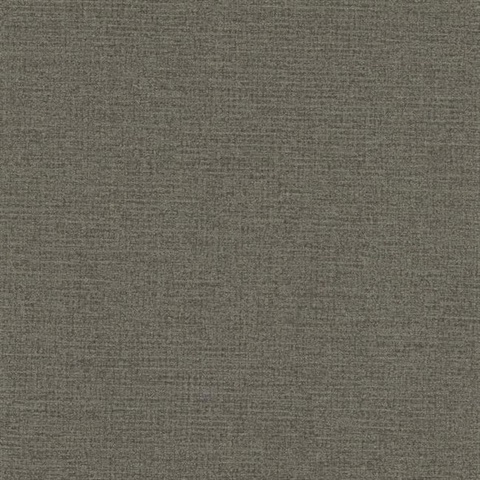 Dark Grey Stratum Textured Linen Wallpaper