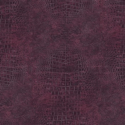 Dark Purple Crocodile Skin Textured Wallpaper