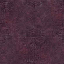 Dark Purple Crocodile Skin Textured Wallpaper