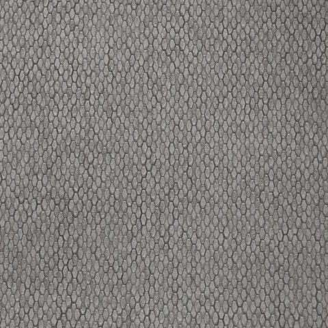 Stretched Hexagons Dark Silver Wallpaper