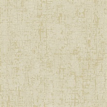 Dark Taupe & Gold Faux Cracked Stone Wallpaper