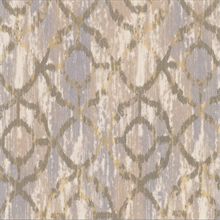 Dashwood Taupe Distressed Trellis Wallpaper