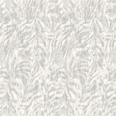Davy Light Grey Zebra Wallpaper