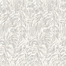 Davy Light Grey Zebra Wallpaper